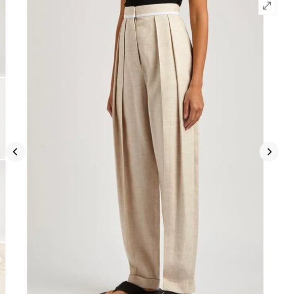 Stella McCartney Ariana tailored trousers Sustainable Viscose Size 44 NWT - Picture 2 of 13